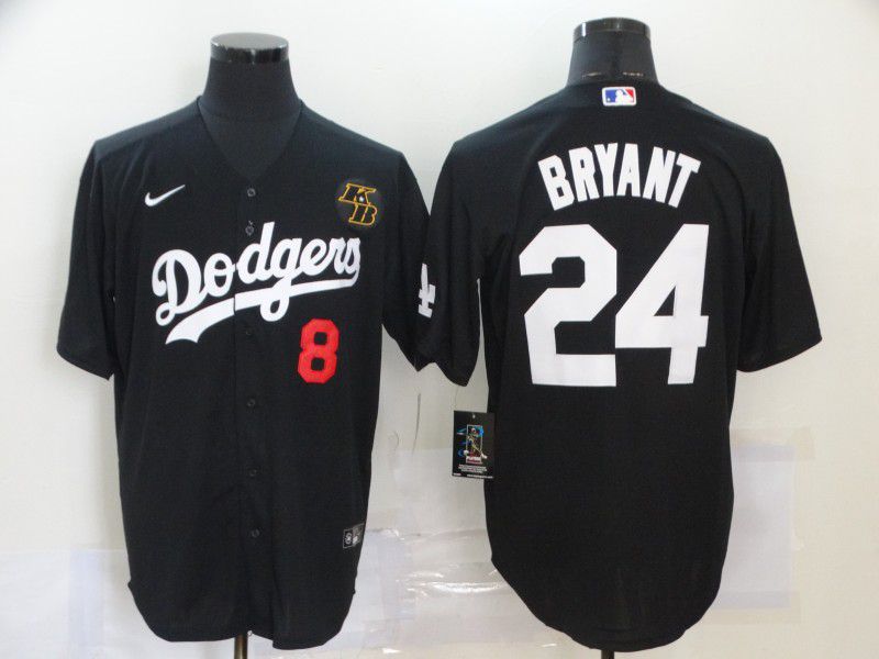 Men Los Angeles Dodgers #24 Bryant Black Nike Game MLB Jerseys1->los angeles dodgers->MLB Jersey